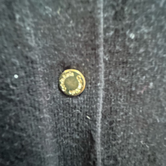 Calvin Klein Ladies Suze Small Black Cardigan with Gold Buttons - Picture 5 of 5